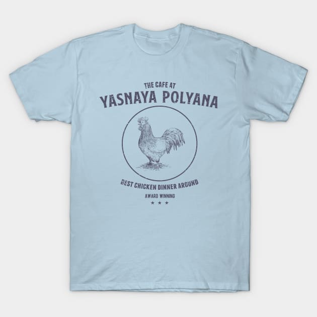 Yasnaya Polyana Cafe T-Shirt by graphiczen